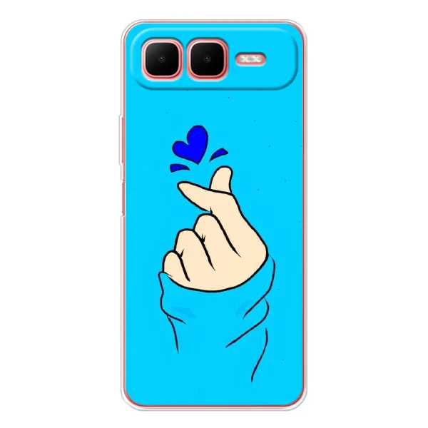 Чехол с рисунком «Сердце на синем» для Infinix Smart 10 Plus Чехол с рисунком «Сердце на синем» для Infinix Smart 10 Plus