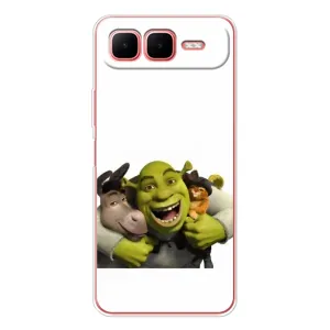 Печатный чехол с принтом Шрек для Infinix Smart 10 Plus