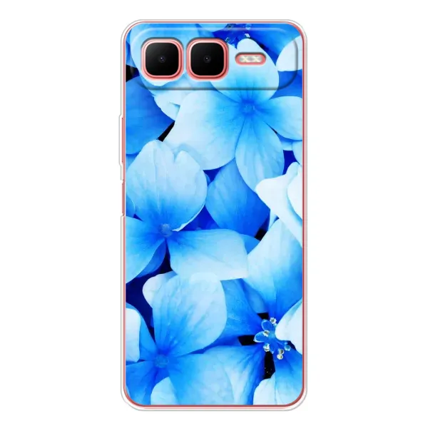Чехол с рисунком «Синие цветы» для Infinix Smart 10 Plus Чехол с рисунком «Синие цветы» для Infinix Smart 10 Plus