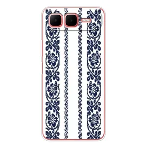 Силіконовый Чохол на Infinix Smart 10 Plus з картинкой Вишиванки (Синя вишиванка)