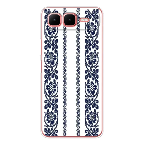 Чехол с рисунком «Синяя вышиванка» для Infinix Smart 10 Plus Чехол с рисунком «Синяя вышиванка» для Infinix Smart 10 Plus