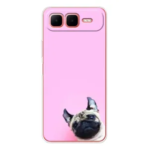 Бампер для Infinix Smart 10 Plus з картинкою "Песики" (Собака на рожевому)