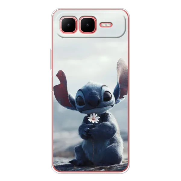 Чехол с рисунком «Стич с цветочком» для Infinix Smart 10 Plus Чехол с рисунком «Стич с цветочком» для Infinix Smart 10 Plus