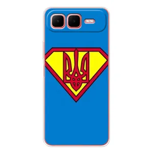 Чохол з картинкою (Патріотичний ГЕРБ) на Infinix Smart 10 Plus (Герб - супер герой)