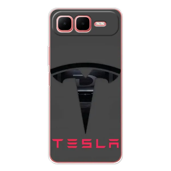 Чехол с рисунком «Logo TESLA» для Infinix Smart 10 Plus Чехол с рисунком «Logo TESLA» для Infinix Smart 10 Plus