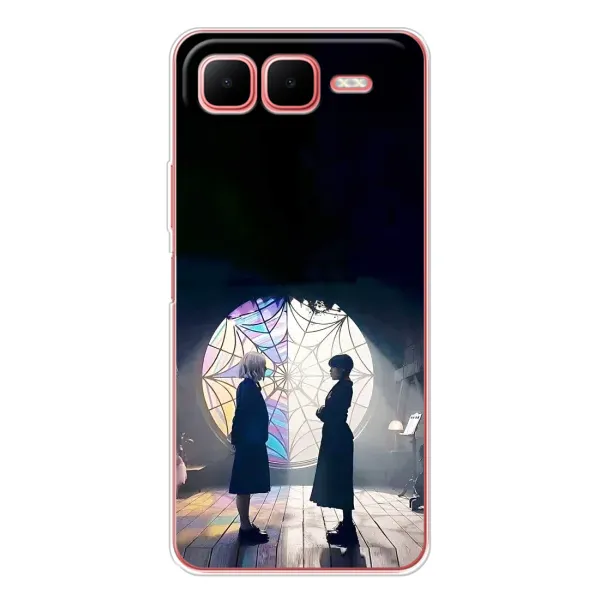 Чехол с рисунком «Уэнсдей и Энди» для Infinix Smart 10 Plus Чехол с рисунком «Уэнсдей и Энди» для Infinix Smart 10 Plus