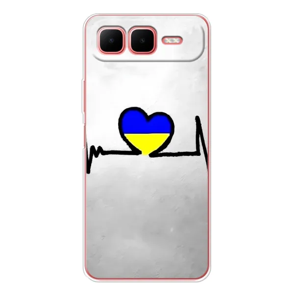 Чехол с рисунком «Украинская кардиограмма» для Infinix Smart 10 Plus Чехол с рисунком «Украинская кардиограмма» для Infinix Smart 10 Plus