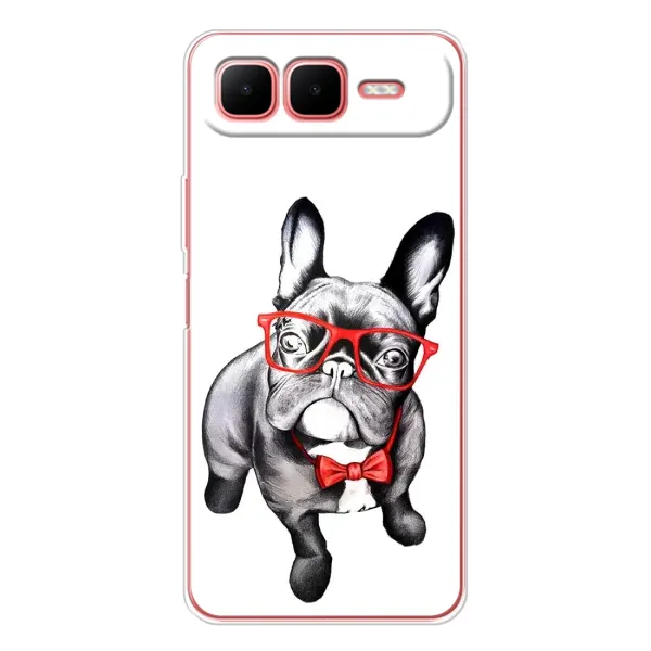 Чехол с рисунком «В очках» для Infinix Smart 10 Plus Чехол с рисунком «В очках» для Infinix Smart 10 Plus