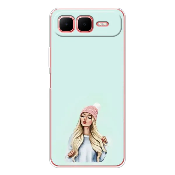 Чехол с рисунком «В шапке» для Infinix Smart 10 Plus Чехол с рисунком «В шапке» для Infinix Smart 10 Plus