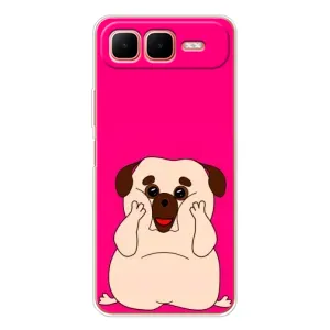 Чохол (ТПУ) Милі песики для Infinix Smart 10 Plus (Веселий Мопсік)
