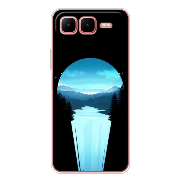 Чехол с рисунком «Синий Водопад» для Infinix Smart 10 Plus Чехол с рисунком «Синий Водопад» для Infinix Smart 10 Plus
