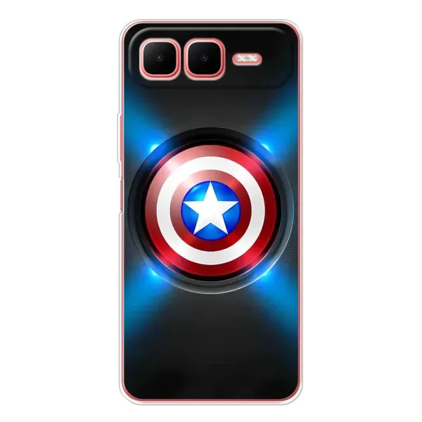 Чехол с рисунком «Яркий Щит Капитана» для Infinix Smart 10 Plus Чехол с рисунком «Яркий Щит Капитана» для Infinix Smart 10 Plus