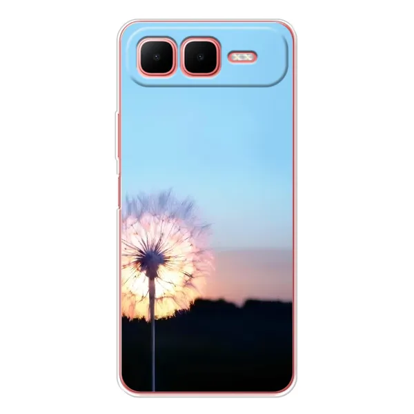 Чехол с рисунком «Закат с одуванчиком» для Infinix Smart 10 Plus