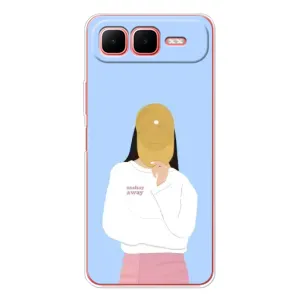 Силіконовый Чохол на Infinix Smart 10 Plus з картинкой Модных девушек (Жовта кепка)