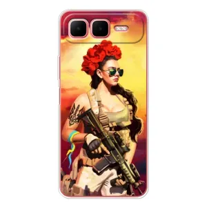ЗСУ Чохли (TPU) для Infinix Smart 10 Plus (Жінка солдат)