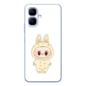 Чехол с принтом Лабубу для Infinix Smart 10 (Бежевый Лабубу)