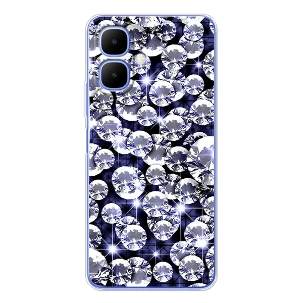 Чехол с рисунком «Бриллианты» для Infinix Smart 10 Чехол с рисунком «Бриллианты» для Infinix Smart 10