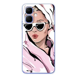 Чохол з картинкою Модні Дівчата Infinix Smart 10 (Дівчина в халаті)