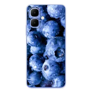 Чехол с изображением  вкусной еды для Infinix Smart 10 (Голубика)