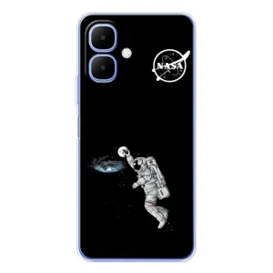 Силиконовый бампер с принтом "Наса" на Infinix Smart 10 (Космонавт баскетболист)