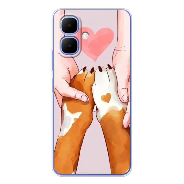 Чехол с рисунком «Любовь к собакам» для Infinix Smart 10 Чехол с рисунком «Любовь к собакам» для Infinix Smart 10
