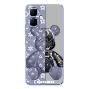Силиконовый чехол для Infinix Smart 10 (Медведь Louis Vuitton)