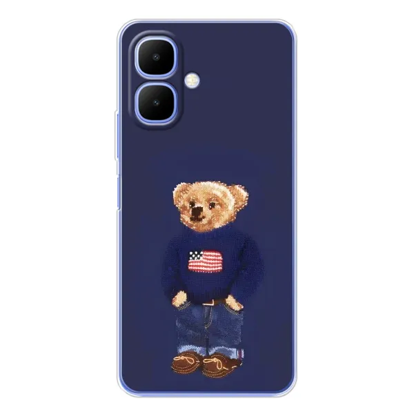 Чехол с рисунком «Мишка USA» для Infinix Smart 10