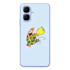 Чехлы с Патриком на Infinix Smart 10 (Патрик с подушкой)