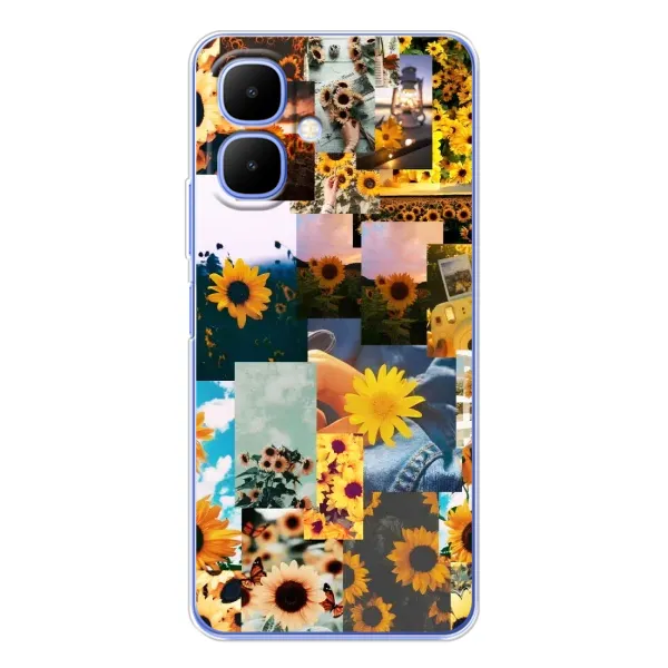 Чехол с рисунком «Подсолнуховый дизайн» для Infinix Smart 10 Чехол с рисунком «Подсолнуховый дизайн» для Infinix Smart 10