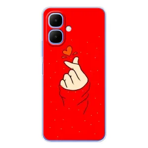 Чехлы (Знак сердечка) на Infinix Smart 10 (Сердце на красном)
