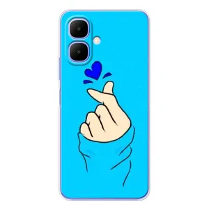 Чохол (Знак сердечка) для Infinix Smart 10 (Сердечко на синоьому)