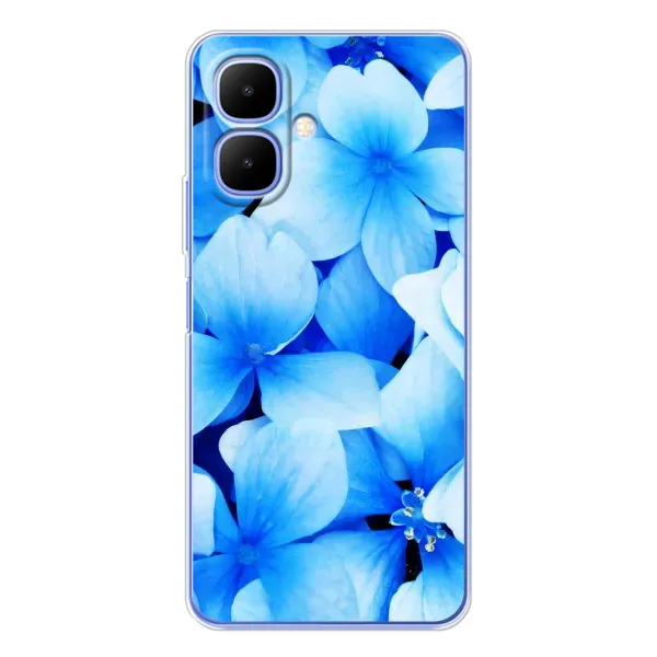 Чехол с рисунком «Синие цветы» для Infinix Smart 10 Чехол с рисунком «Синие цветы» для Infinix Smart 10