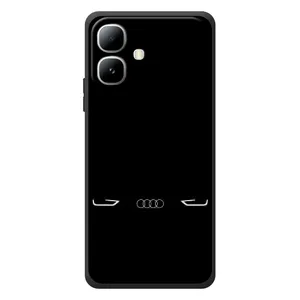 Силіконовий бампер з картинкою машини на Infinix Smart 20 (Сілует Audi)