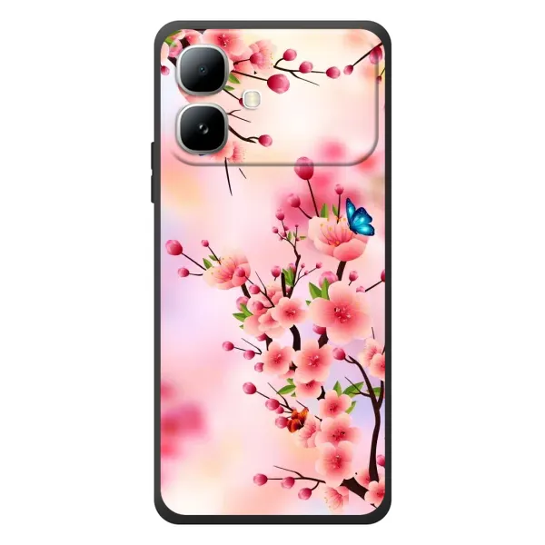 Чехол с рисунком «Бабочки на сакуре» для Infinix Smart 20 Чехол с рисунком «Бабочки на сакуре» для Infinix Smart 20