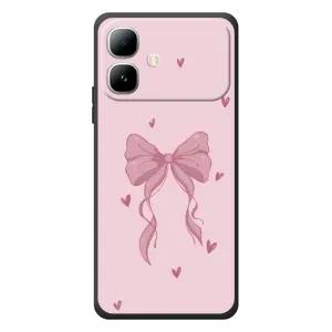 Чохол банти для Infinix Smart 20 (Бант на рожевому)