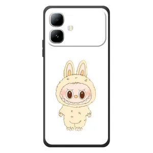 Чохол з принтом Лабубу для Infinix Smart 20 (Бежевий Лабубу)
