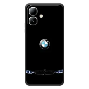 Силіконовий бампер з картинкою машини на Infinix Smart 20 (Чорний BMW)