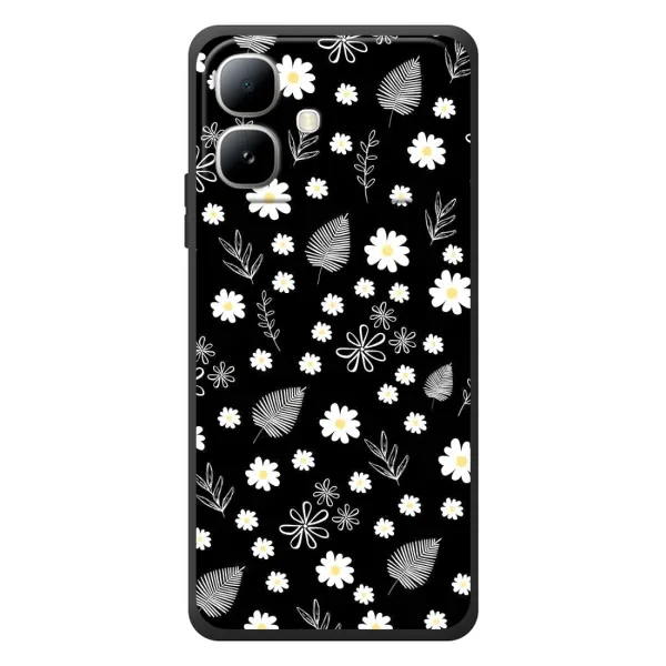 Чехол с рисунком «цветение на чорном» для Infinix Smart 20 Чехол с рисунком «цветение на чорном» для Infinix Smart 20