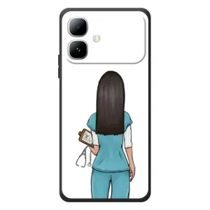 Силиконовый бампер (Работники) на Infinix Smart 20 (Доктор)