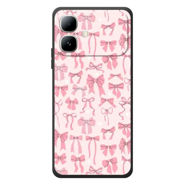 Чехол с рисунком «Фон бантики» для Infinix Smart 20