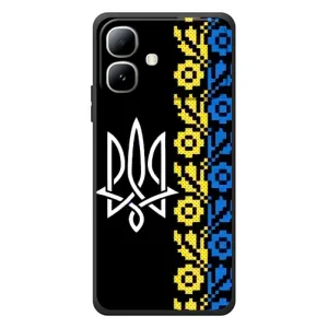Силиконовый Чехол на Infinix Smart 20 (Герб и вышыванка)