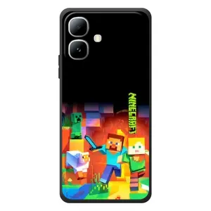 Чехлы для Infinix Smart 20 (Персонажи Майн Крафт) (Герой Майнкрафт)