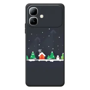 Силіконовий бампер на різдво для Infinix Smart 20 (Місто зимове)