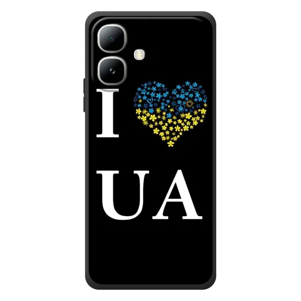 Чехол с рисунком «I Love UA» для Infinix Smart 20 Чехол с рисунком «I Love UA» для Infinix Smart 20