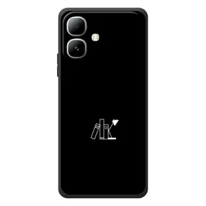 Чохол з картинками на чорному фоні для Infinix Smart 20 (Книжки)