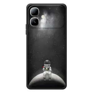 Силіконовый Чохол з принтом "Космонавти" на Infinix Smart 20 (Космонавт романтик)