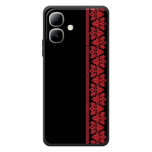 Чехол с рисунком «Красная Вышиванка» для Infinix Smart 20 Чехол с рисунком «Красная Вышиванка» для Infinix Smart 20