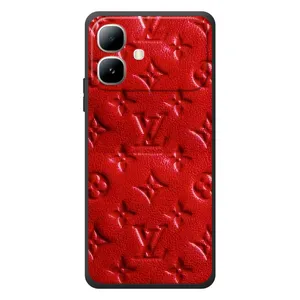 Текстурний Чохол Louis Vuitton для Інфінікс Смарт 20 (Червоний ЛВ)