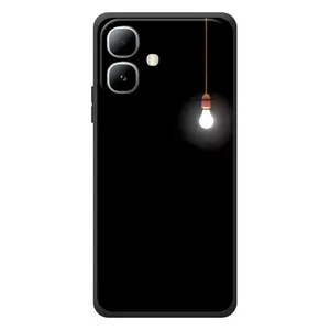 Чохол з картинками на чорному фоні для Infinix Smart 20 (Лампочка)