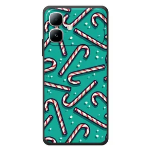 Силіконовий бампер на різдво для Infinix Smart 20 (Льодяники)